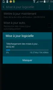 Mise à jour logicielle Android