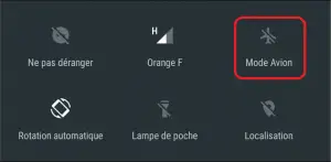activer le mode avion