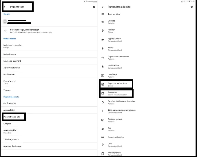 Bloquer les pages pop up et les publicités dans Chrome Bloquer les pages pop up et les publicités dans Chrome