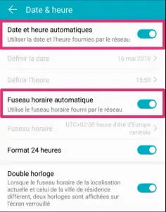 Régler la date et l'heure Régler la date et l'heure