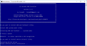 le programme 15 seconds ADB Installer