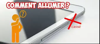 Bouton d'alimentation cassé Bouton d'alimentation cassé