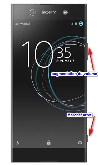 Forcer l'arrêt Sony Xperia XA1