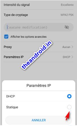Modifier le réseau sans fil Modifier le réseau sans fil