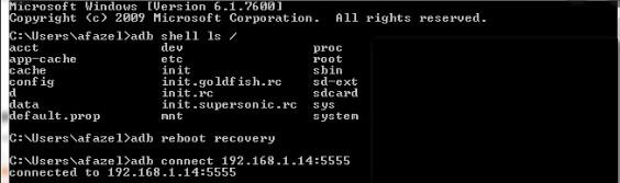 Accéder en mode Récupération adb boot recovery Accéder en mode Récupération adb boot recovery