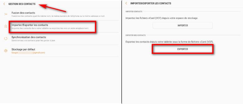 Envoyer tous les contacts d'Android à Android via un fichier VCF Envoyer tous les contacts d'Android à Android via un fichier VCF