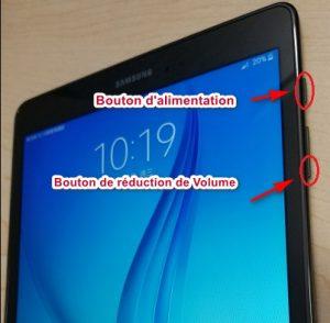 Redémarrage forcé Tablette Samsung